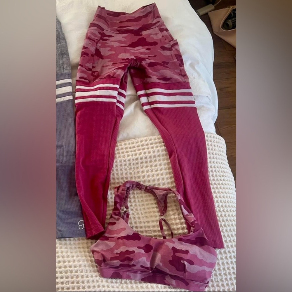 Bombshell Sportswear Pink Camo Thigh High Set S